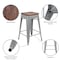 Flash Furniture 24" High Metal Indoor Counter Stool, Silver, PK4 4-ET-31320W-24-SV-R-GG - alternate 6